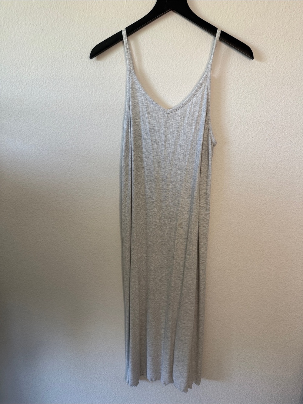 Nordstrom Light Gray Sleeveless Slip Maxi Dress